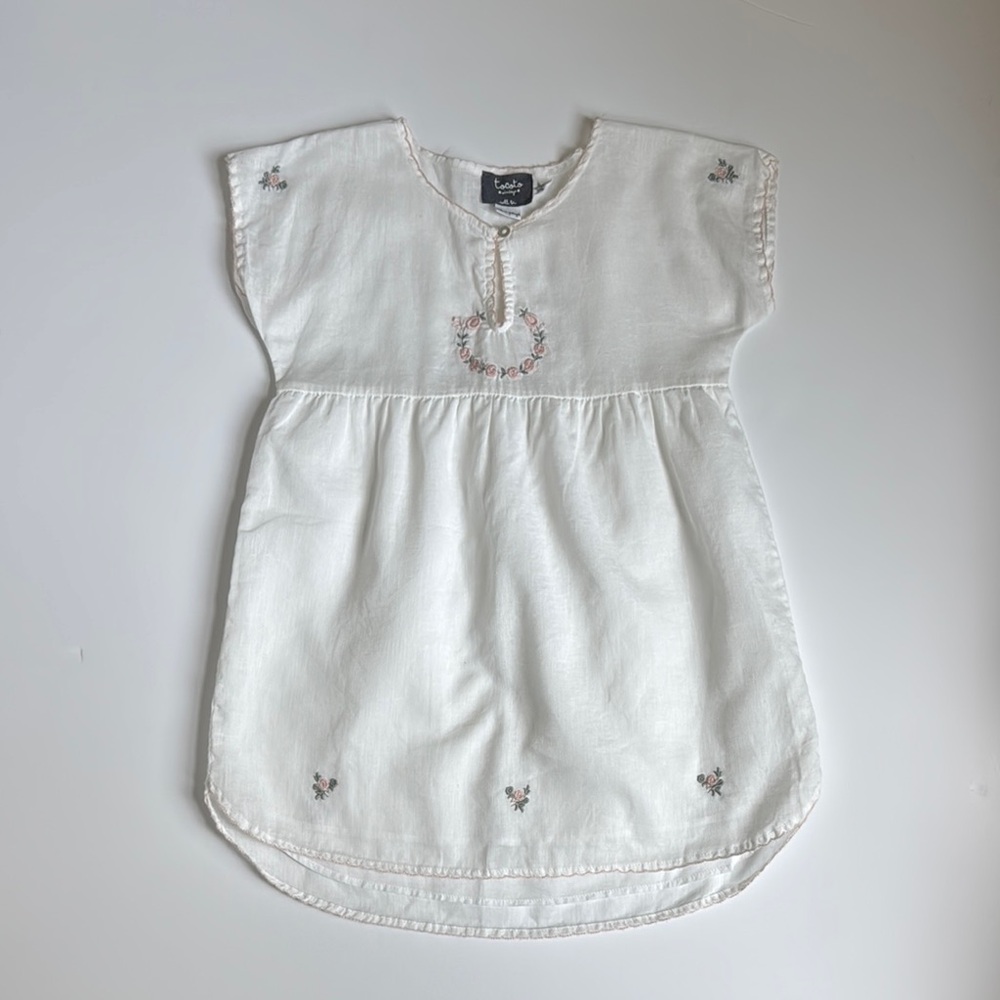Tocoto Vintage Embroidered Dress 4Y